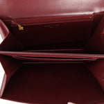 Chanel 1989 Bordeaux Boxcalf Coco Luxe Frame Single Flap - FashioNica