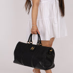 Chanel 1989 Canvas and Leather Weekender 24K GP - FashioNica