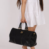 Chanel 1989 Canvas and Leather Weekender 24K GP - FashioNica