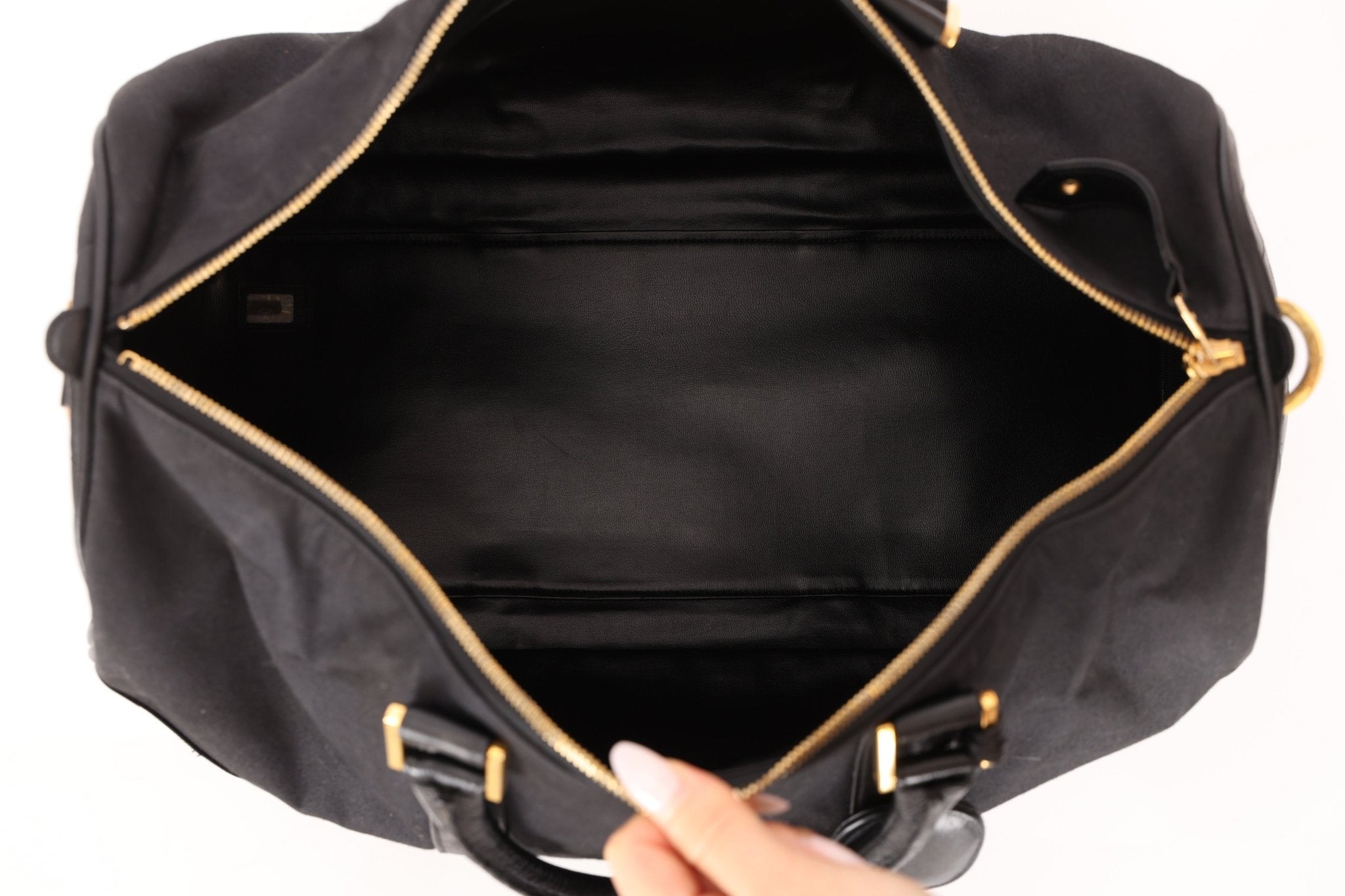 Chanel 1989 Canvas and Leather Weekender 24K GP - FashioNica