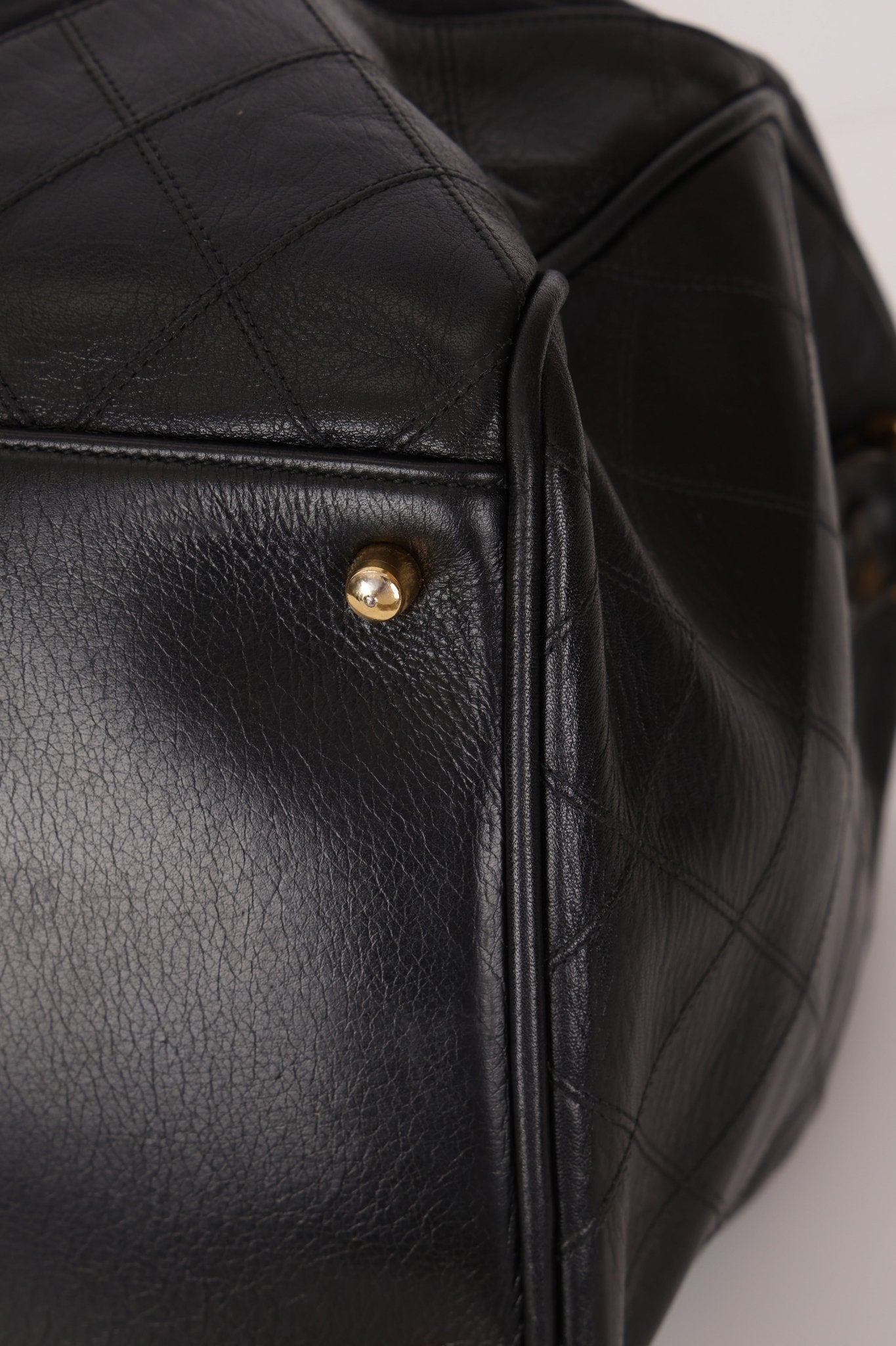 Chanel 1989 Canvas and Leather Weekender 24K GP - FashioNica