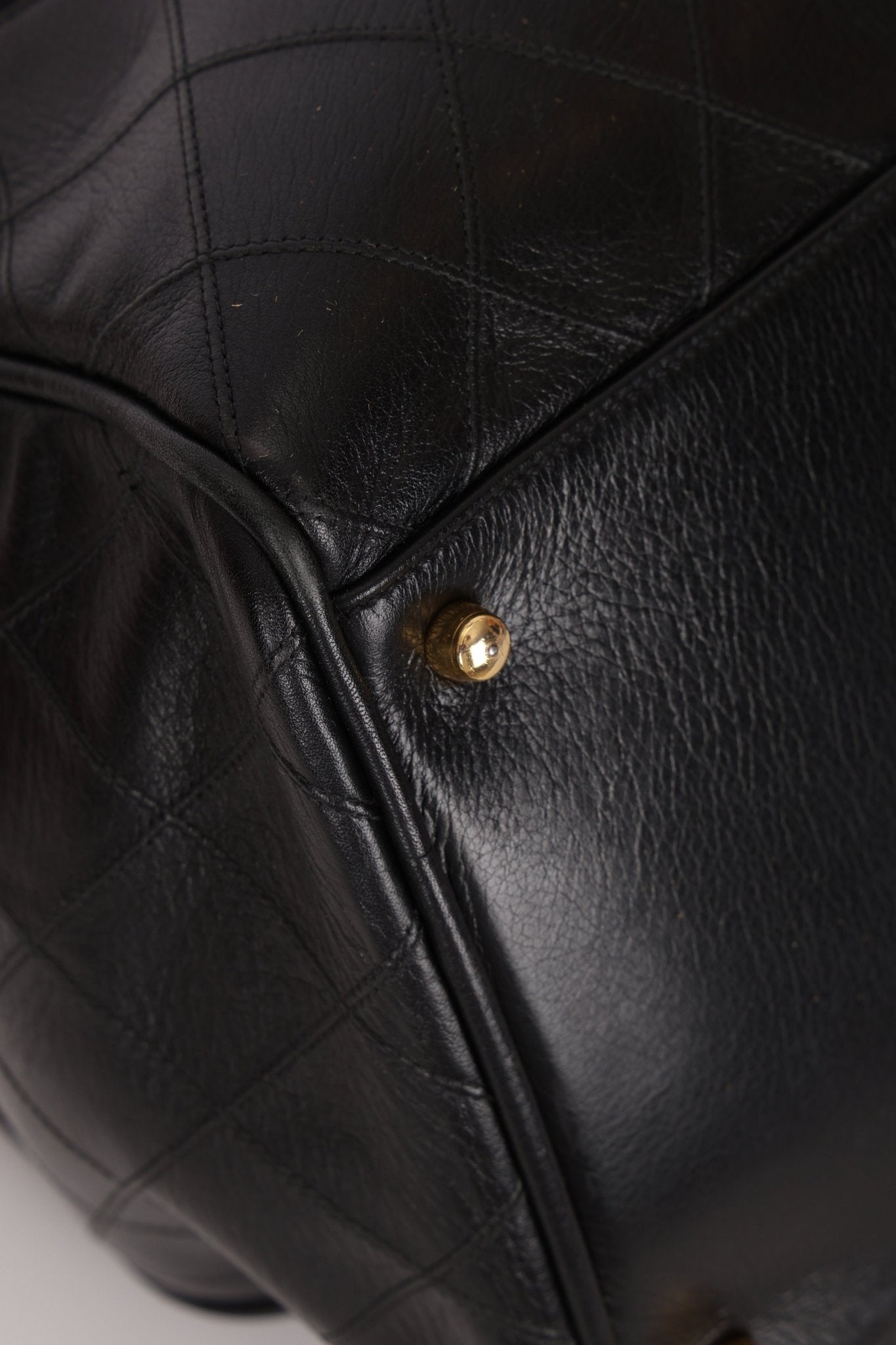 Chanel 1989 Canvas and Leather Weekender 24K GP - FashioNica