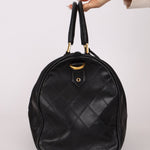 Chanel 1989 Canvas and Leather Weekender 24K GP - FashioNica