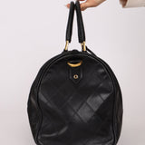 Chanel 1989 Canvas and Leather Weekender 24K GP - FashioNica