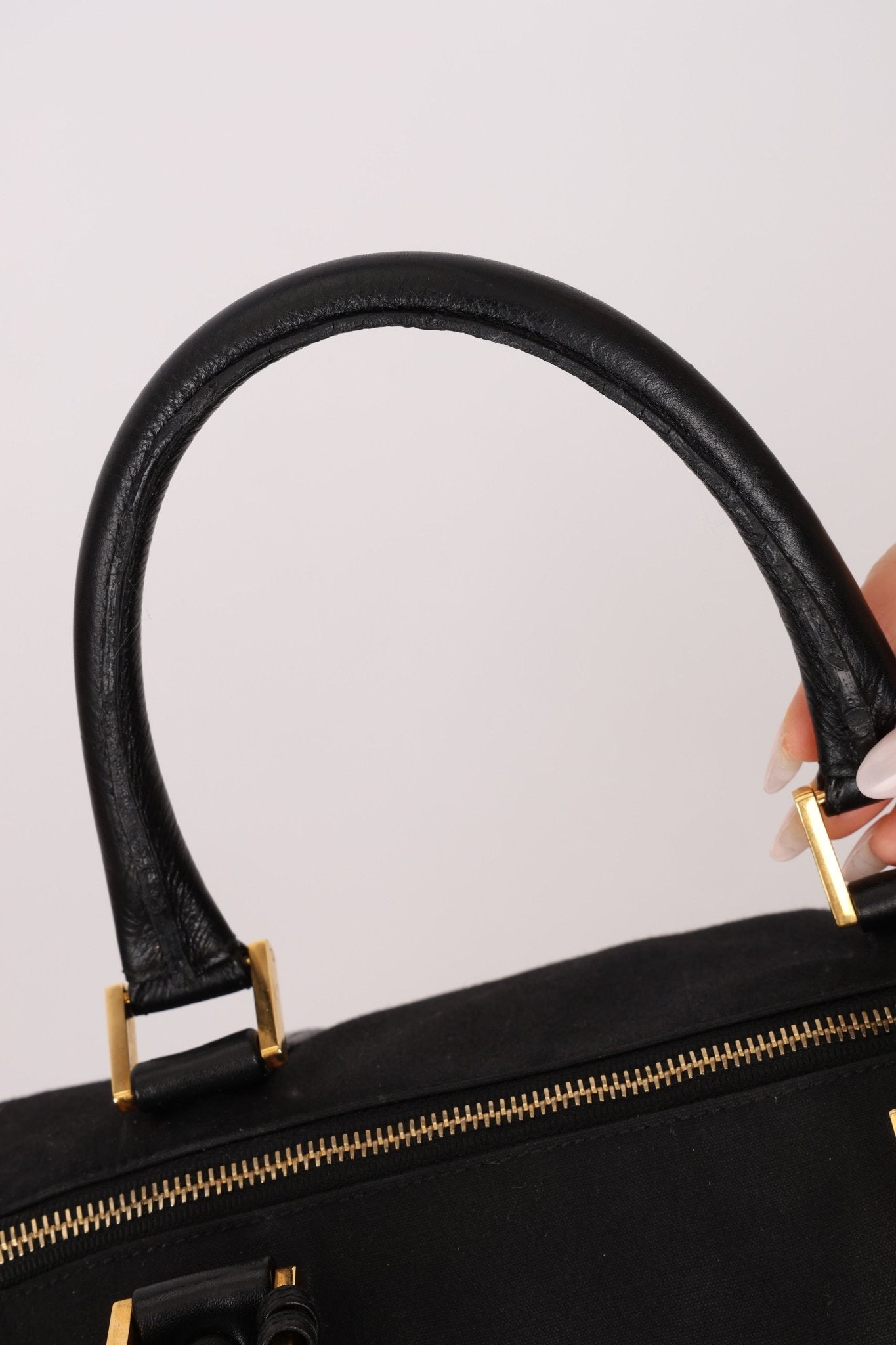 Chanel 1989 Canvas and Leather Weekender 24K GP - FashioNica