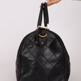 Chanel 1989 Canvas and Leather Weekender 24K GP - FashioNica