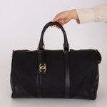 Chanel 1989 Canvas and Leather Weekender 24K GP - FashioNica