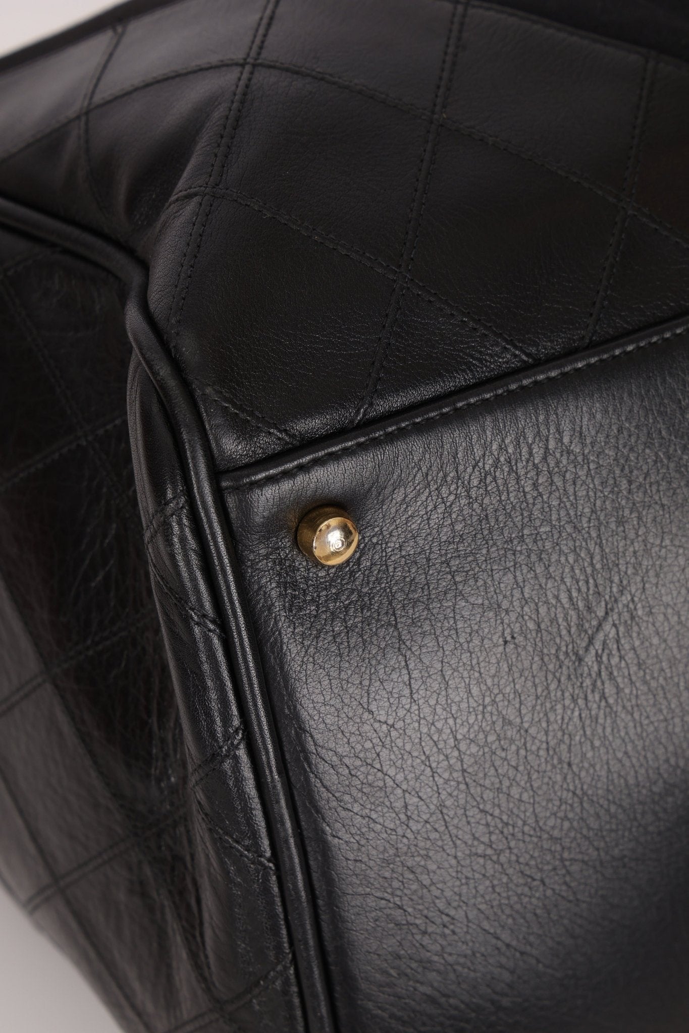 Chanel 1989 Canvas and Leather Weekender 24K GP - FashioNica