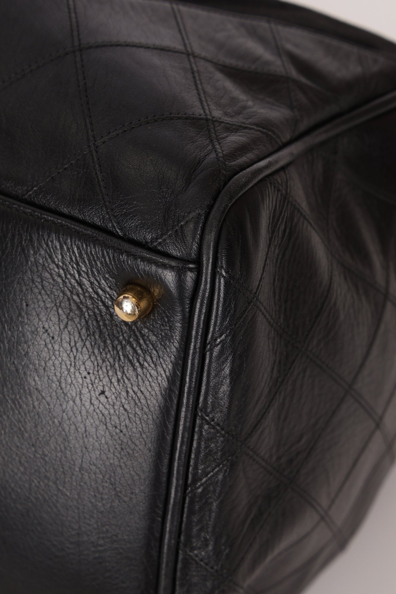 Chanel 1989 Canvas and Leather Weekender 24K GP - FashioNica