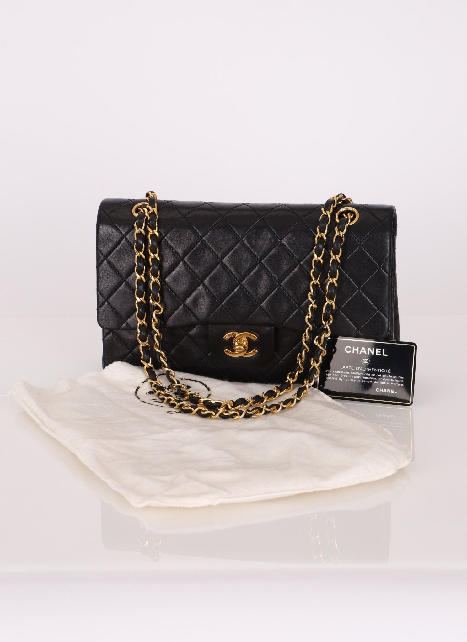 Chanel 1989 Lambskin Medium Double Flap - FashioNica