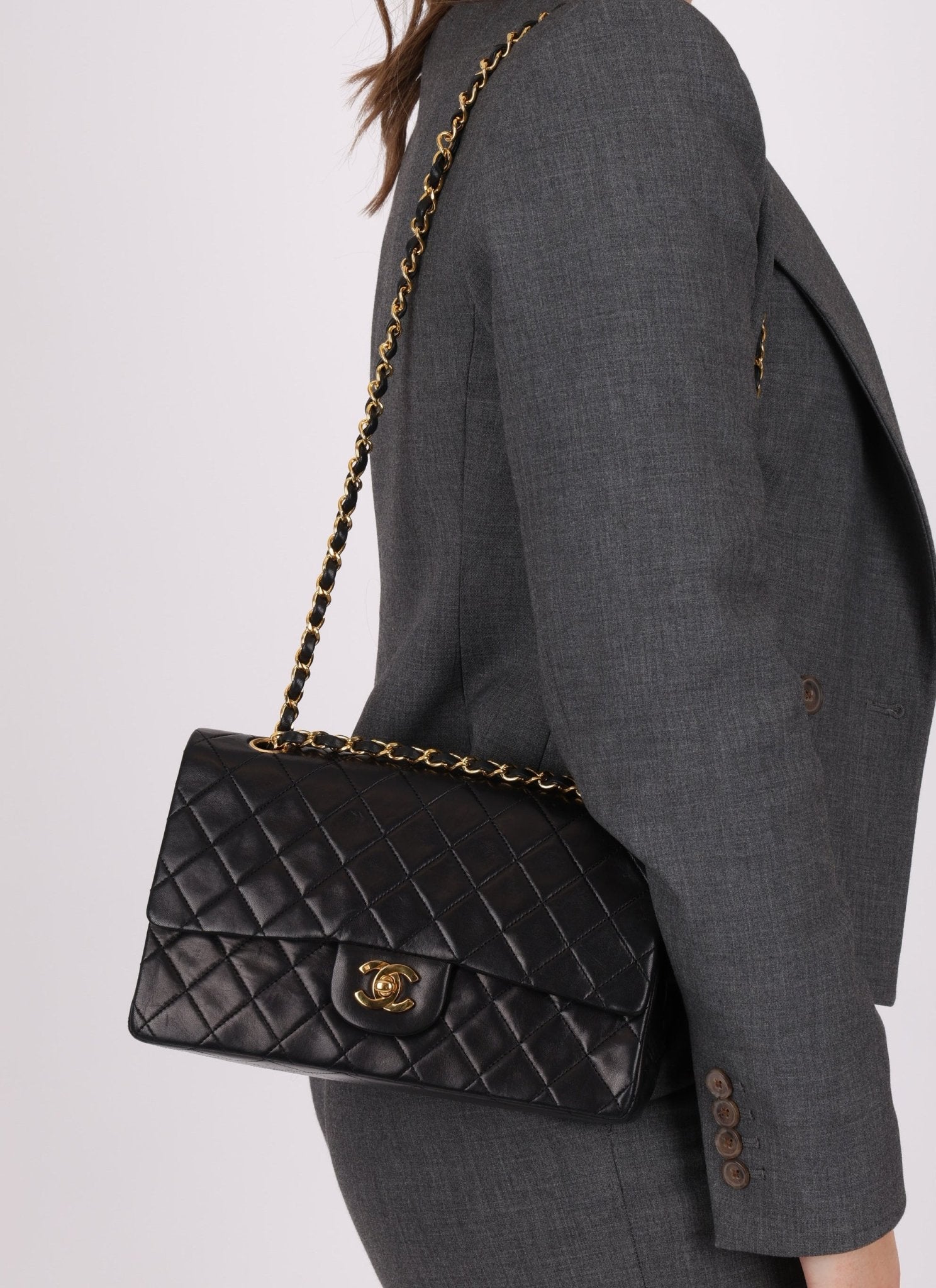 Chanel 1989 Lambskin Medium Double Flap - FashioNica