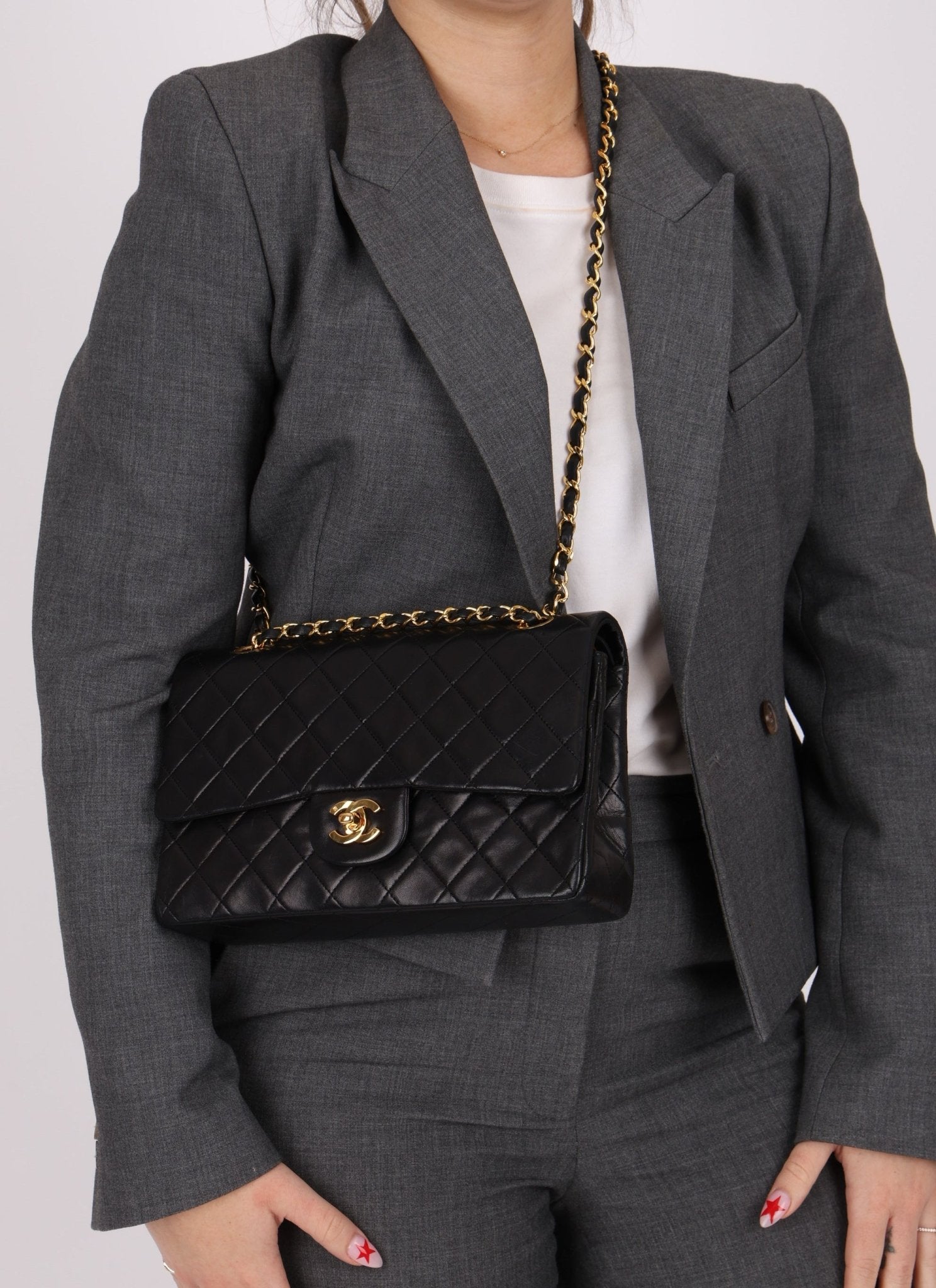 Chanel 1989 Lambskin Medium Double Flap - FashioNica