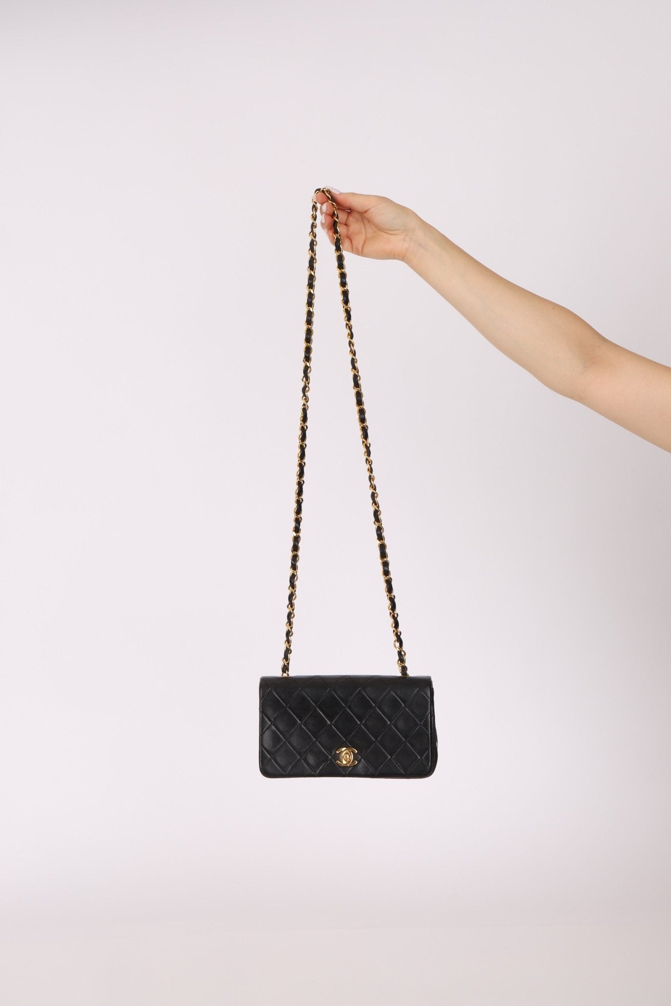 Chanel 1989 Lambskin Turnlock Full Flap 24k GP - FashioNica