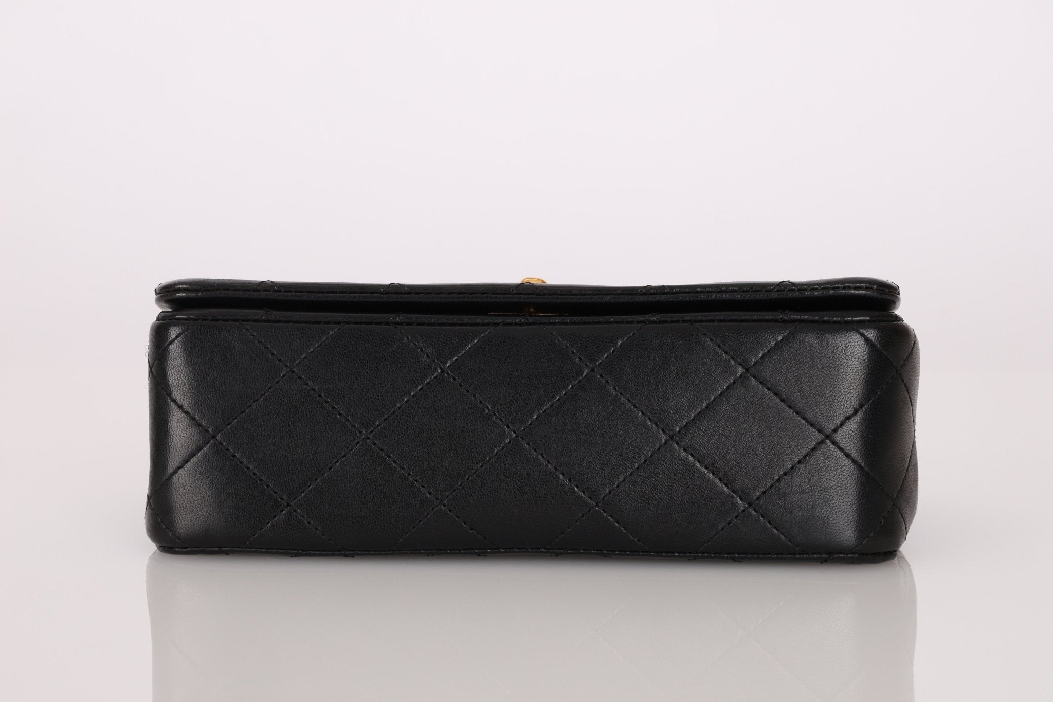 Chanel 1989 Lambskin Turnlock Full Flap 24k GP - FashioNica