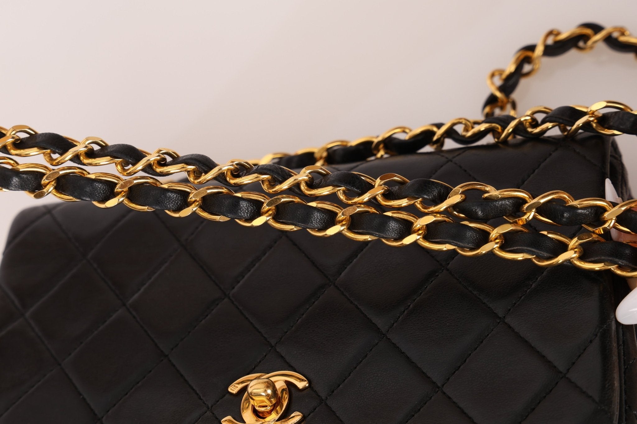 Chanel 1989 Lambskin Turnlock Full Flap 24k GP - FashioNica