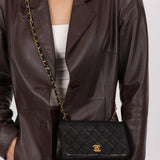 Chanel 1989 Lambskin Turnlock Full Flap 24k GP - FashioNica