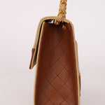 Chanel 1989 Lambskin Two - Tone Trapezoid Single Flap w/ Cardholder - FashioNica