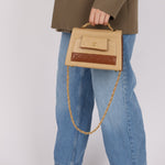 Chanel 1989 Lambskin Two - Tone Trapezoid Single Flap w/ Cardholder - FashioNica