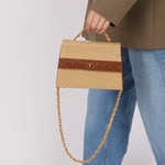 Chanel 1989 Lambskin Two - Tone Trapezoid Single Flap w/ Cardholder - FashioNica