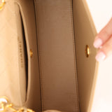 Chanel 1989 Lambskin Two - Tone Trapezoid Single Flap w/ Cardholder - FashioNica