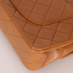 Chanel 1989 Light Carmel Lambskin Medium Classic Double Flap 24k GP - FashioNica