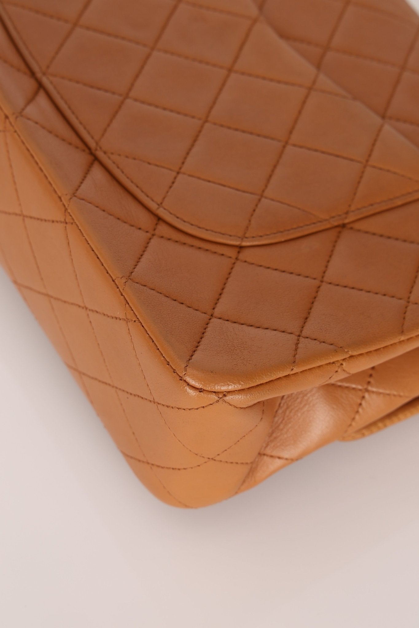 Chanel 1989 Light Carmel Lambskin Medium Classic Double Flap 24k GP - FashioNica