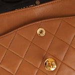 Chanel 1989 Light Carmel Lambskin Medium Classic Double Flap 24k GP - FashioNica