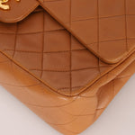 Chanel 1989 Light Carmel Lambskin Medium Classic Double Flap 24k GP - FashioNica