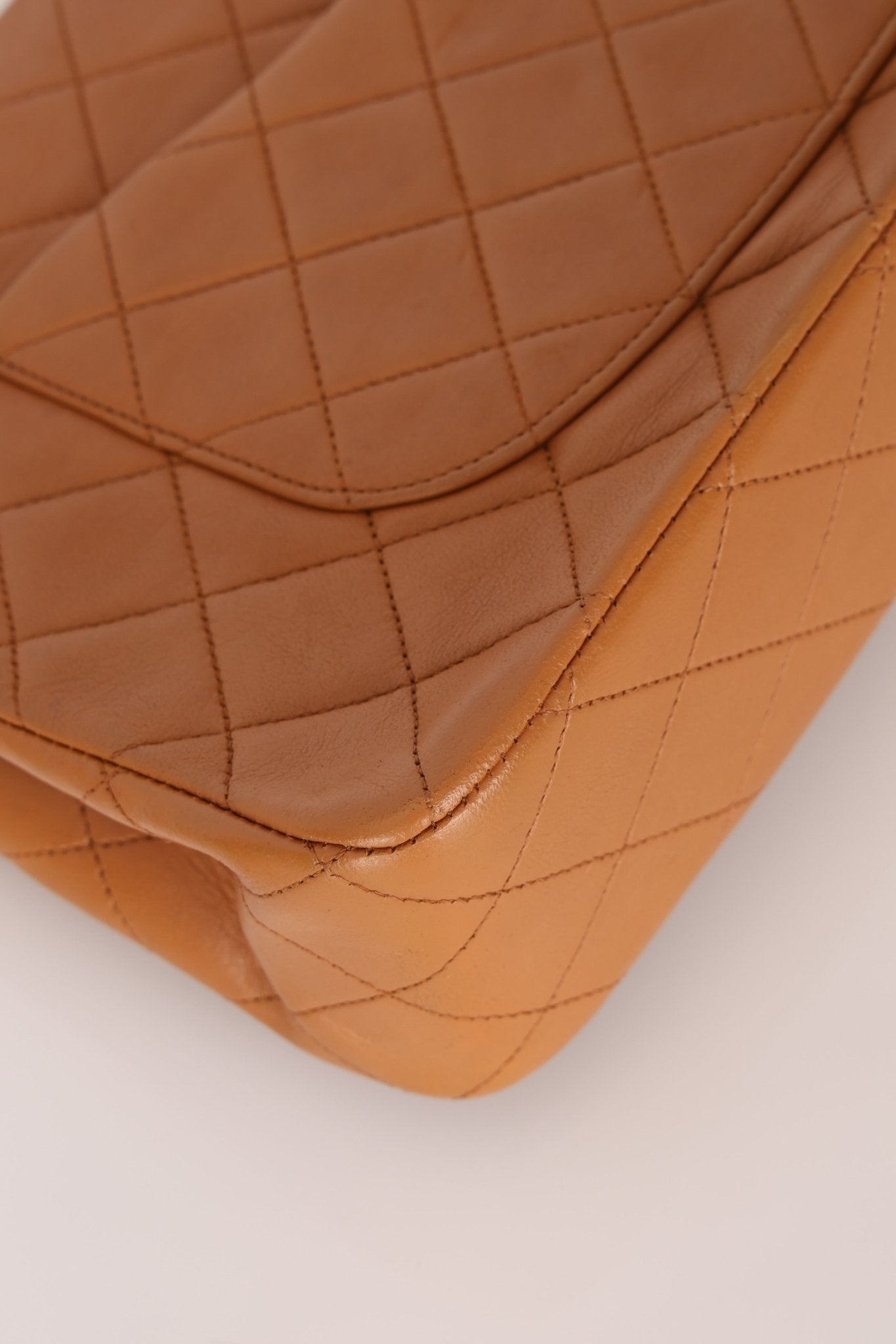 Chanel 1989 Light Carmel Lambskin Medium Classic Double Flap 24k GP - FashioNica