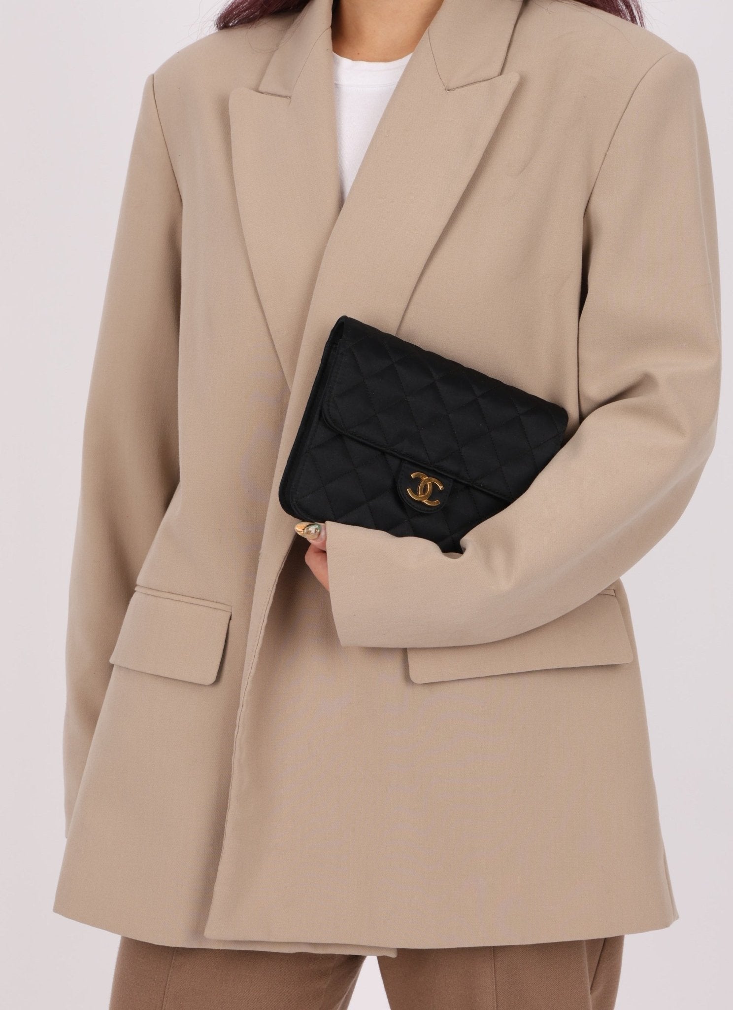 Chanel 1989 Satin Mini Square Flap - FashioNica