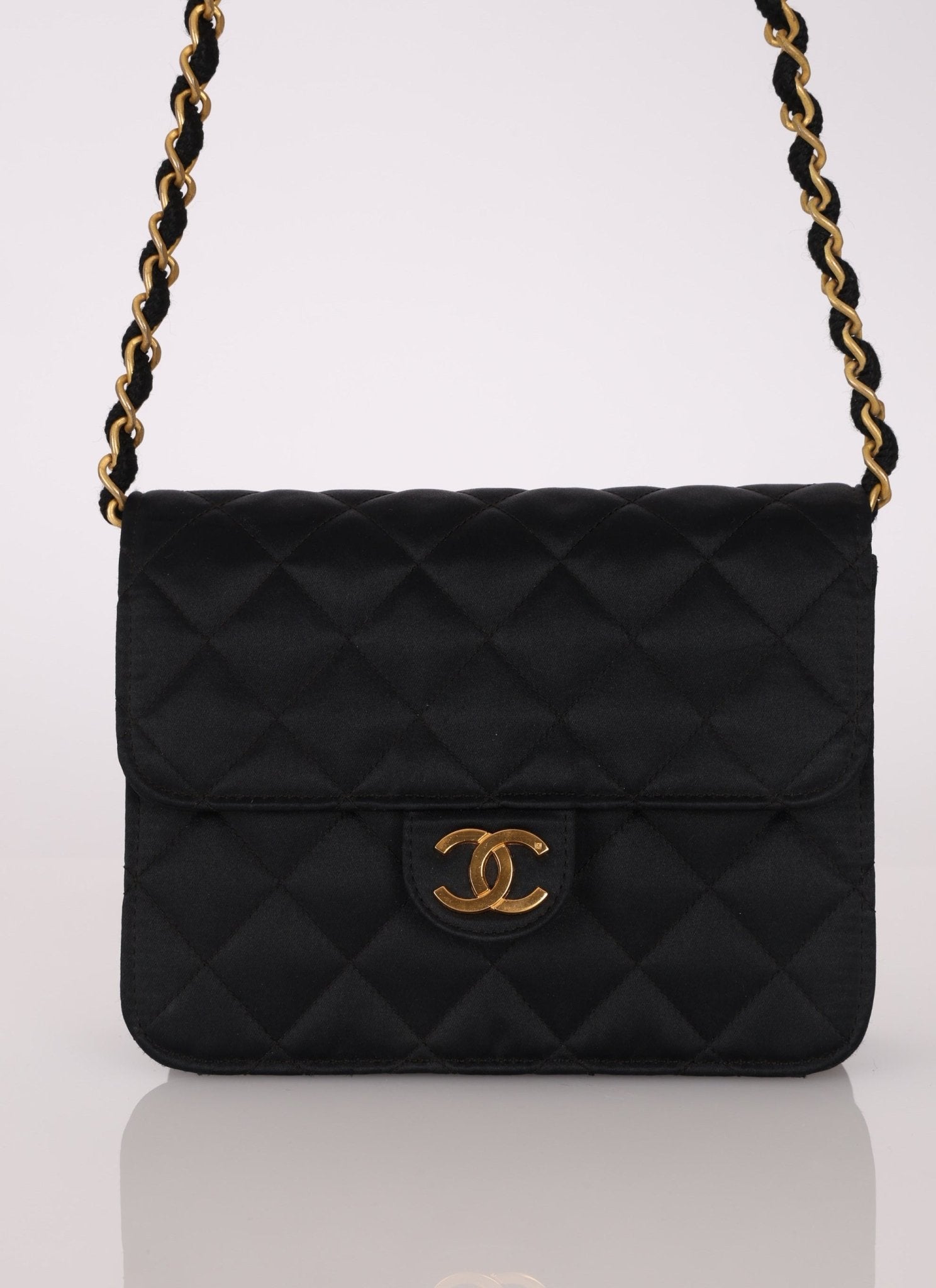 Chanel 1989 Satin Mini Square Flap - FashioNica