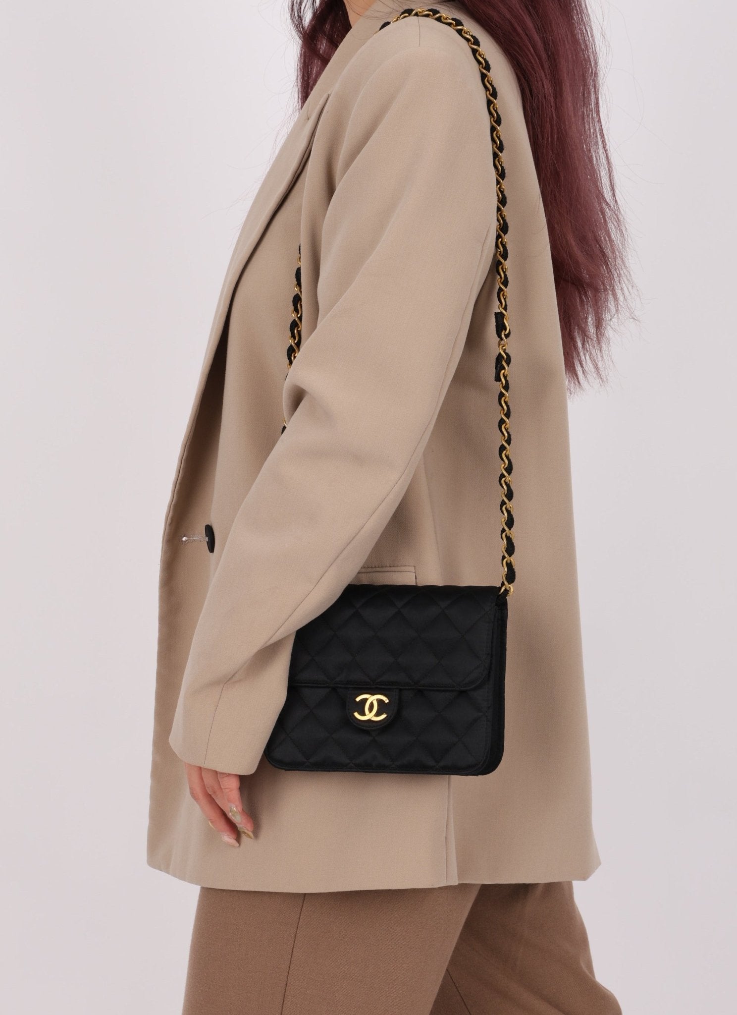 Chanel 1989 Satin Mini Square Flap - FashioNica