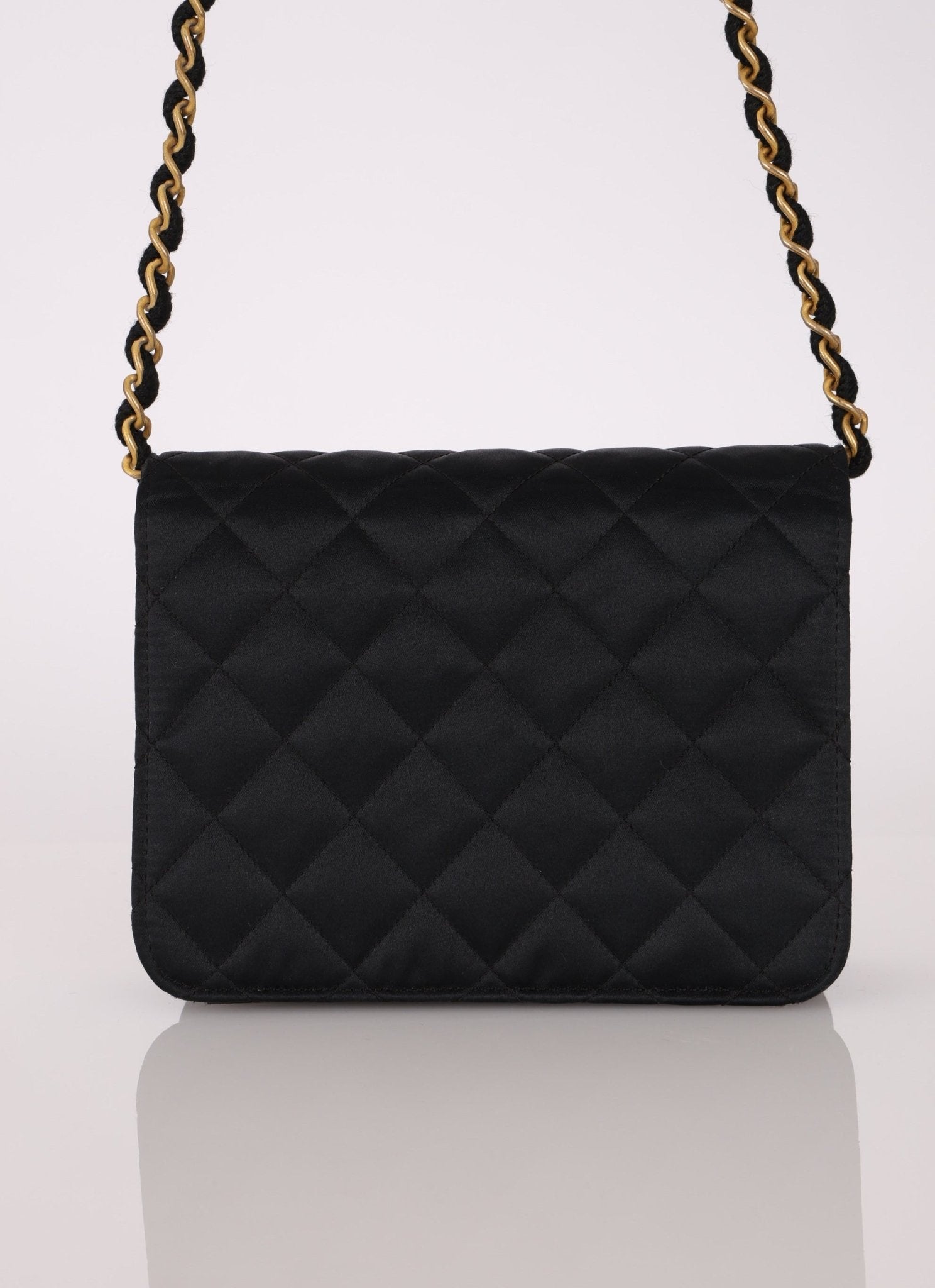 Chanel 1989 Satin Mini Square Flap - FashioNica