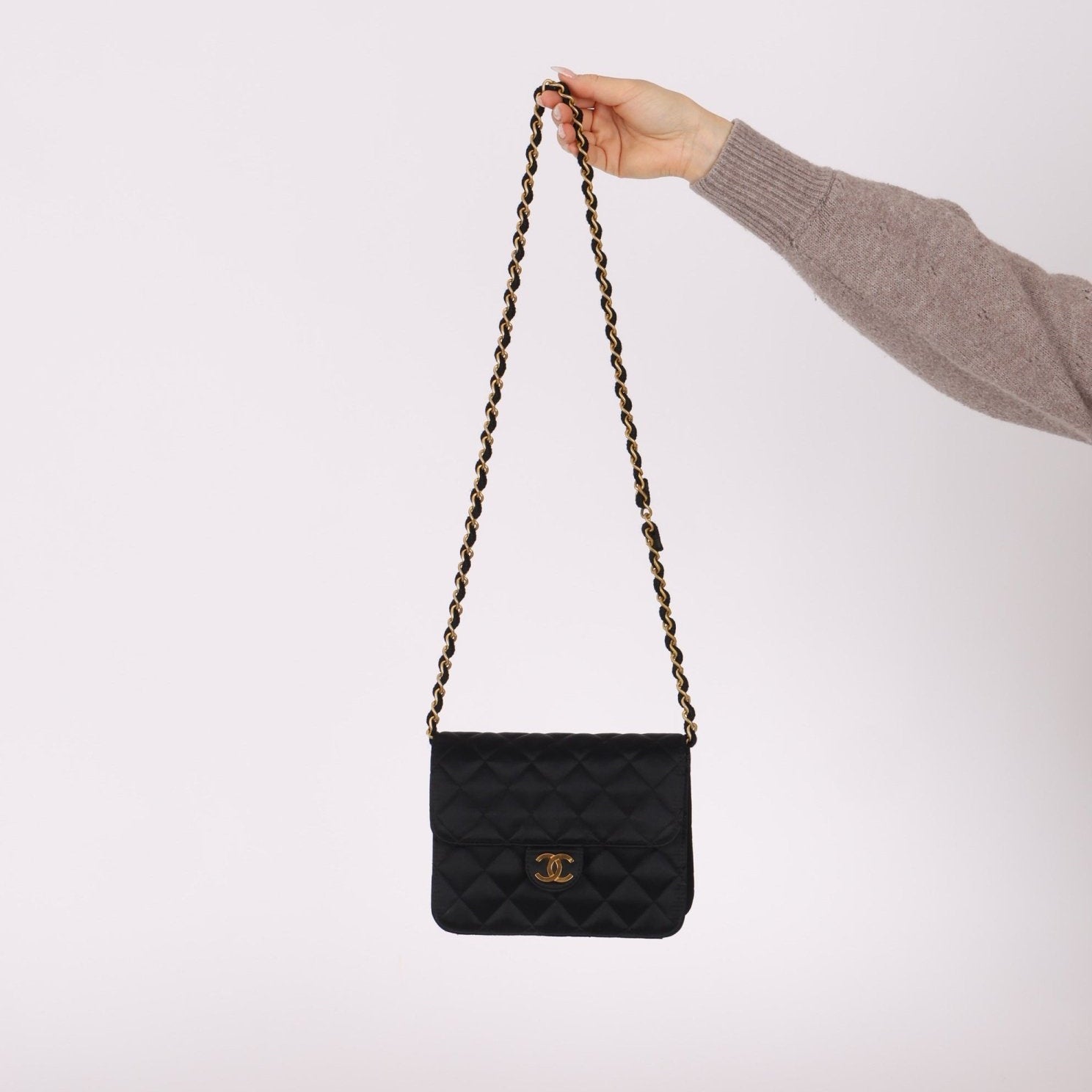 Chanel 1989 Satin Mini Square Flap - FashioNica