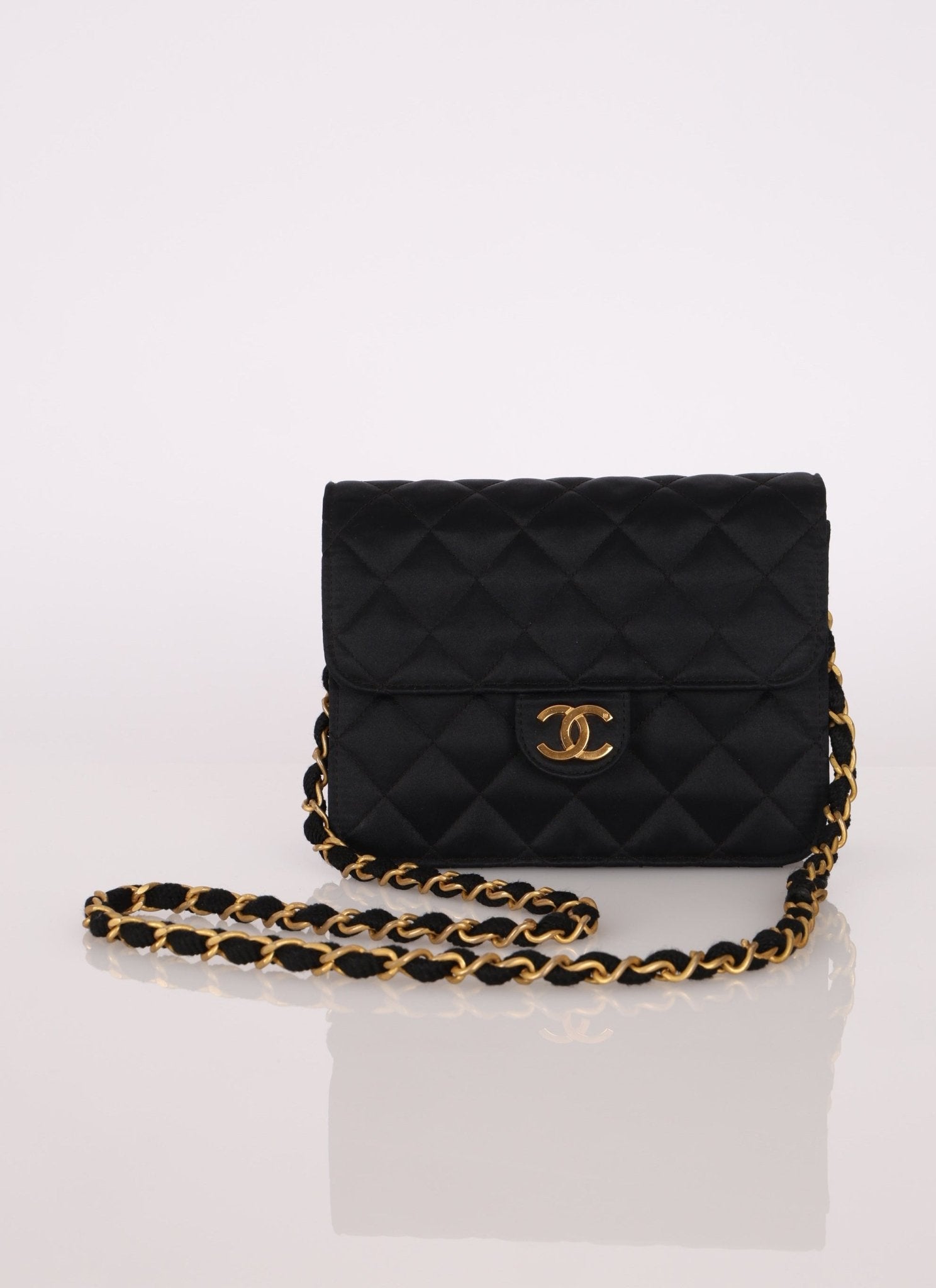 Chanel 1989 Satin Mini Square Flap - FashioNica