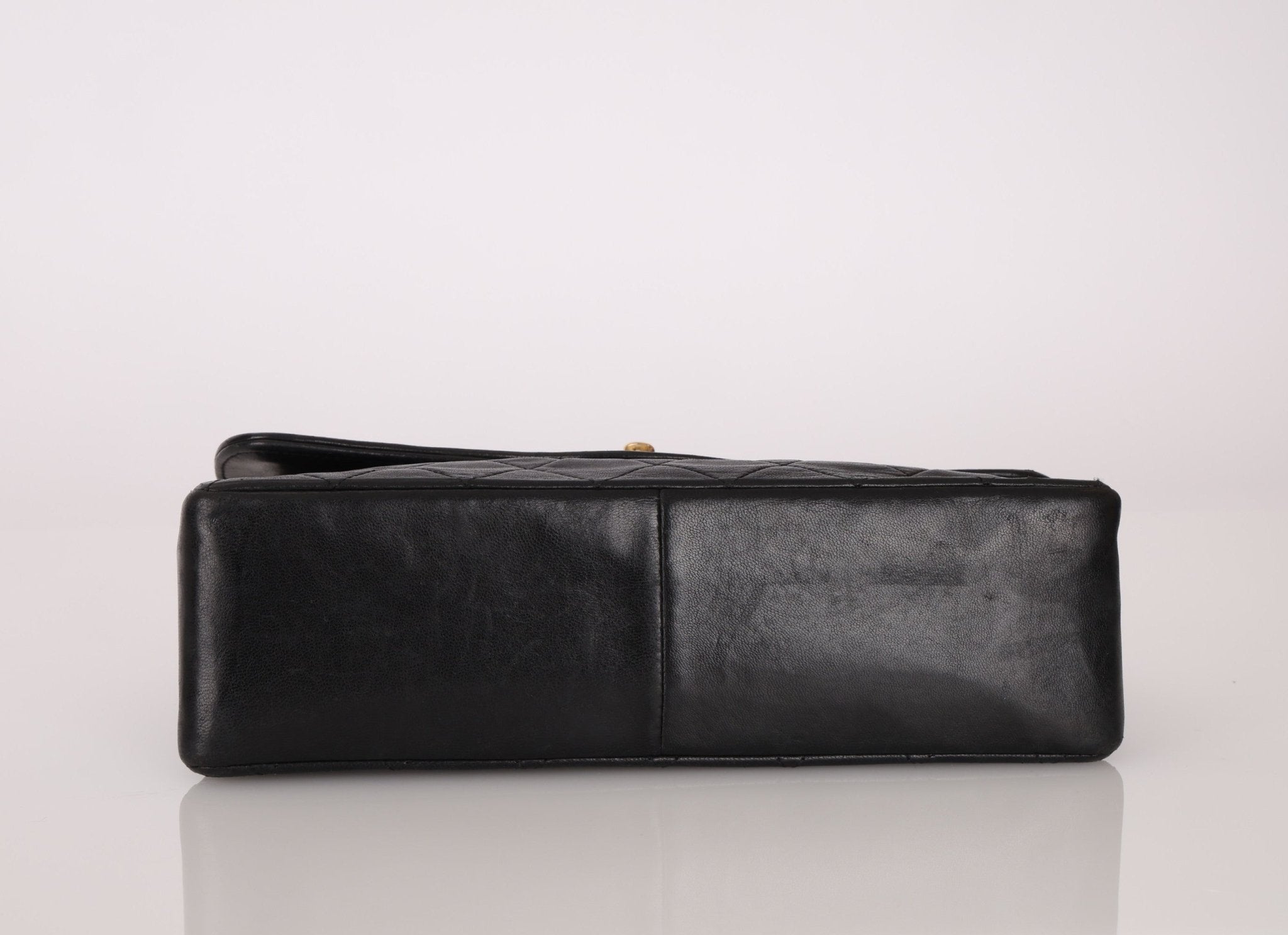 Chanel 1989 Vintage Lambskin Wave Single Flap with Chanel Wallet - FashioNica