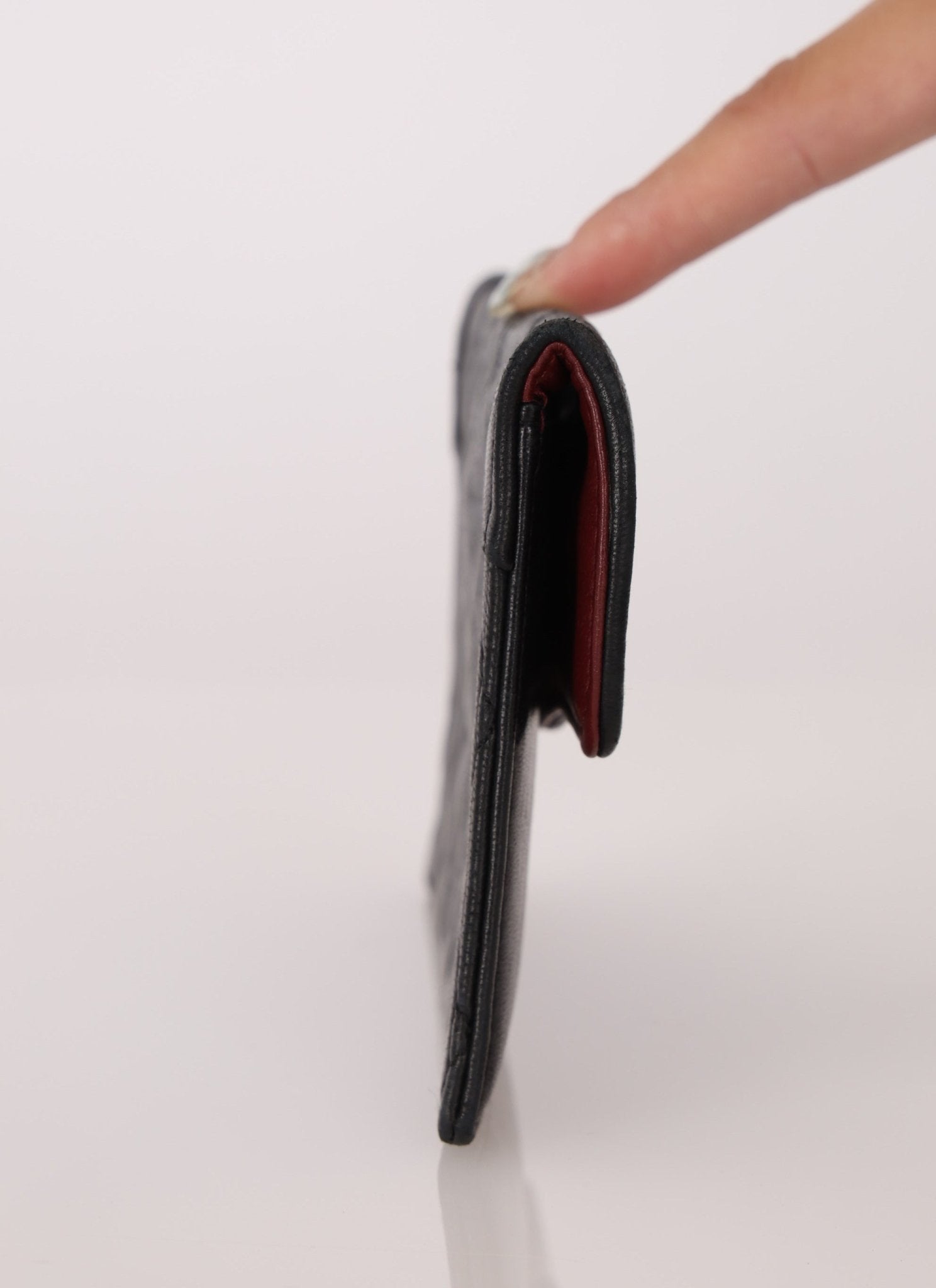 Chanel 1989 Vintage Lambskin Wave Single Flap with Chanel Wallet - FashioNica