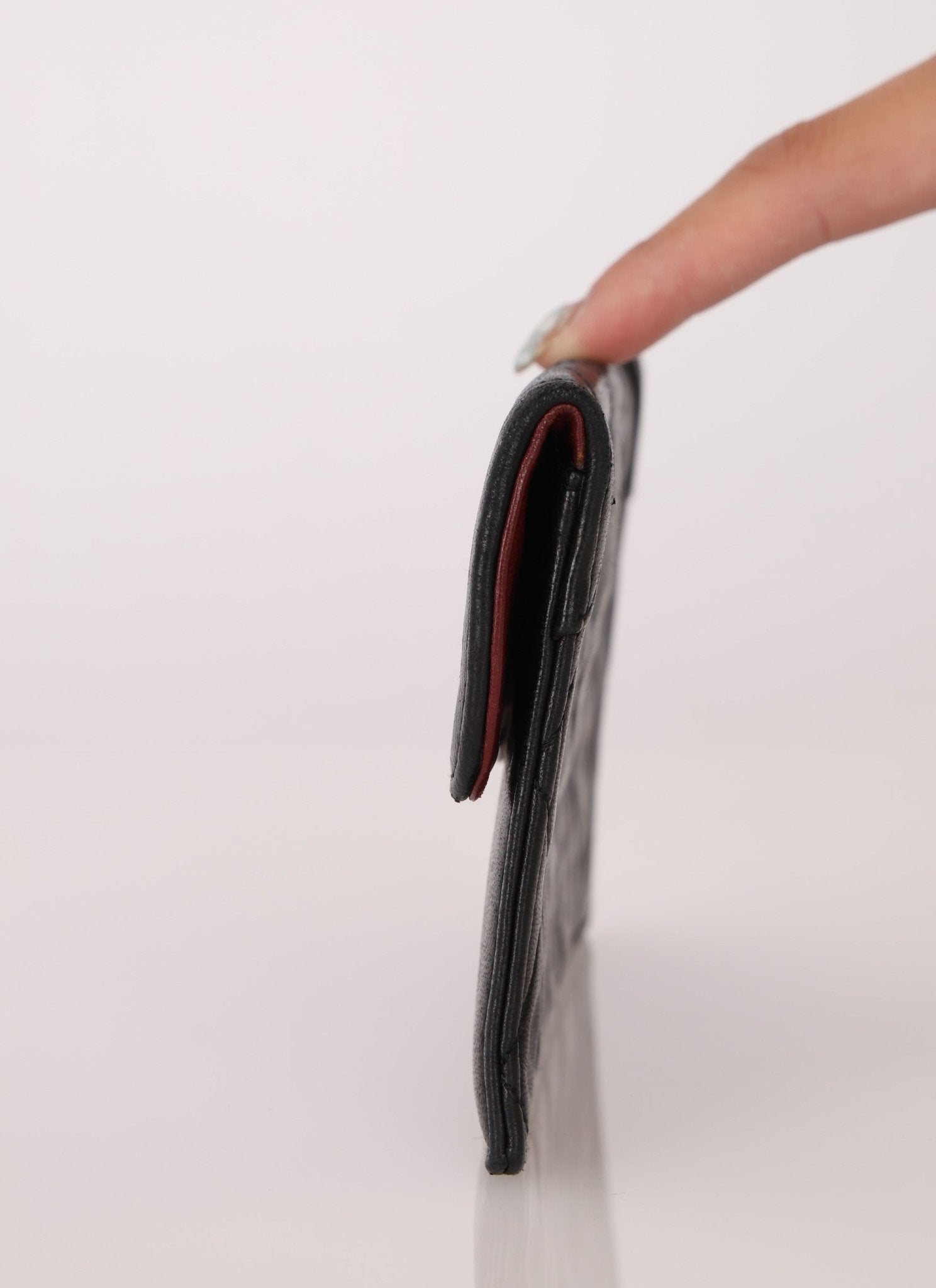 Chanel 1989 Vintage Lambskin Wave Single Flap with Chanel Wallet - FashioNica