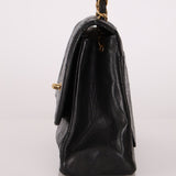 Chanel 1989 Vintage Lambskin Wave Single Flap with Chanel Wallet - FashioNica