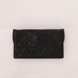 Chanel 1989 Vintage Lambskin Wave Single Flap with Chanel Wallet - FashioNica