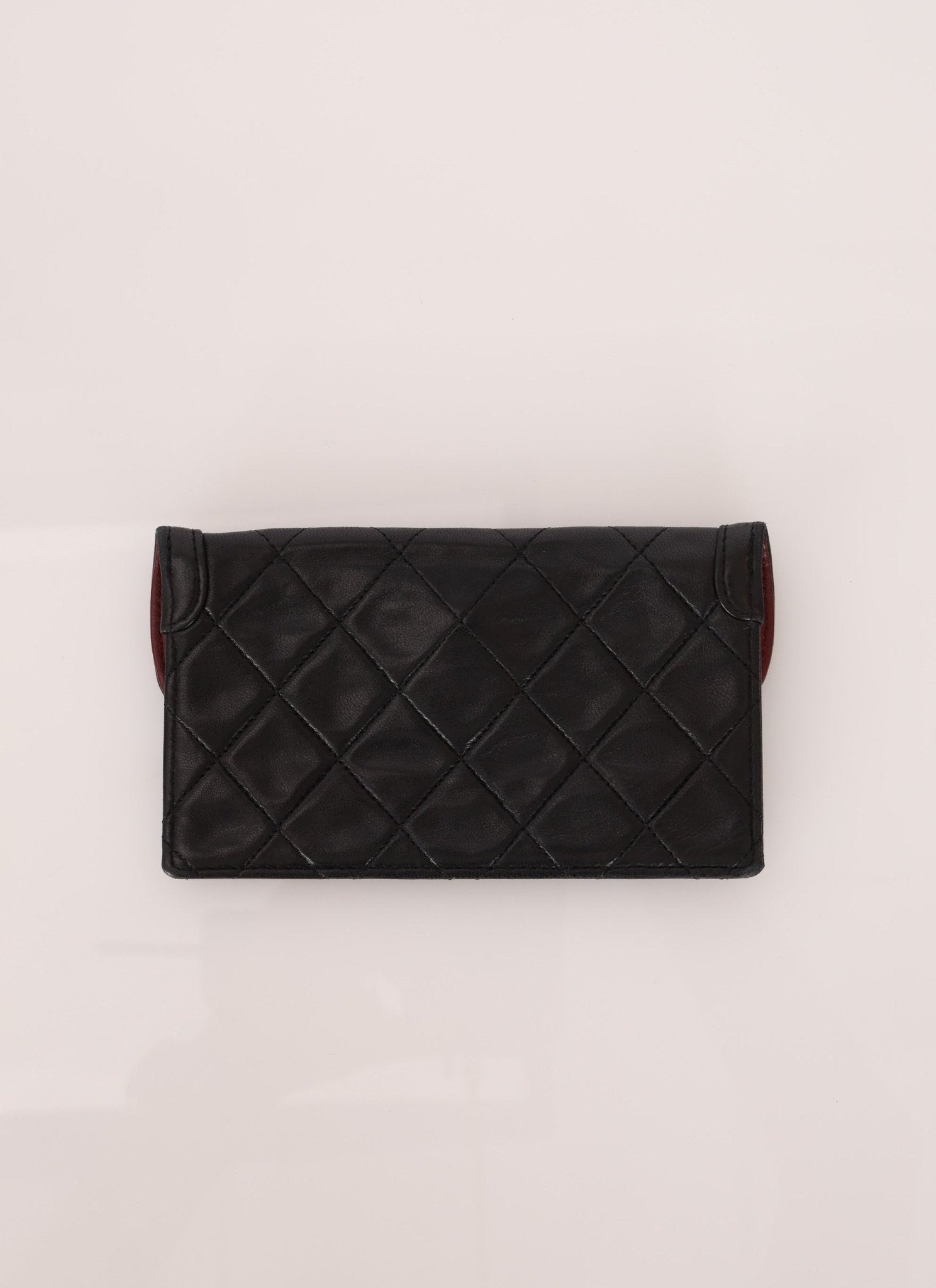 Chanel 1989 Vintage Lambskin Wave Single Flap with Chanel Wallet - FashioNica