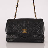 Chanel 1989 Vintage Lambskin Wave Single Flap with Chanel Wallet - FashioNica