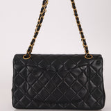 Chanel 1990 Lambskin Small Classic Double Flap Bag 24K GP - FashioNica