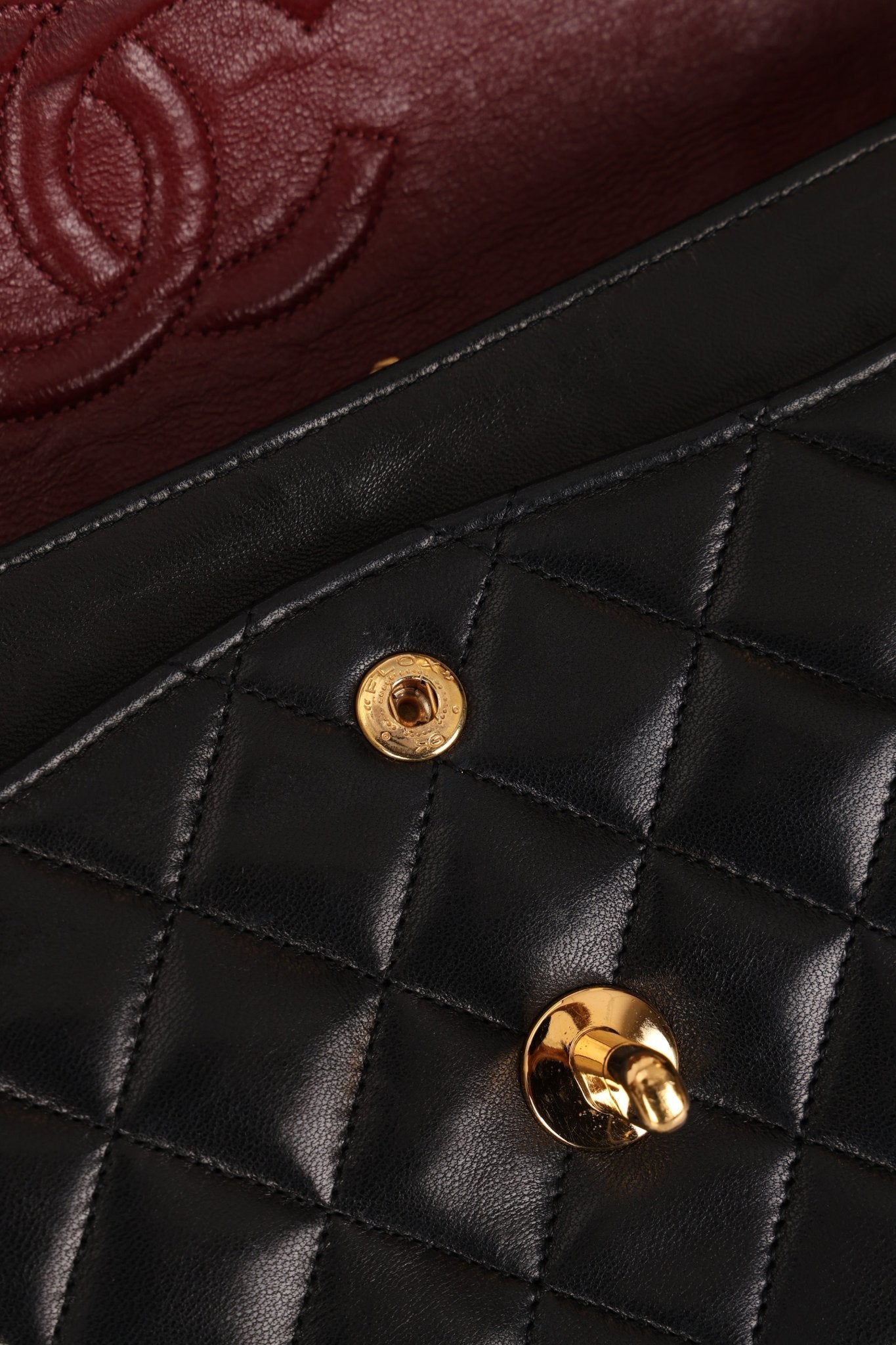 Chanel 1990 Lambskin Small Classic Double Flap Bag 24K GP - FashioNica