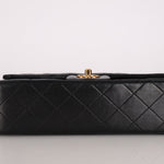 Chanel 1990 Lambskin Small Classic Double Flap Bag 24K GP - FashioNica
