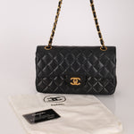 Chanel 1990 Lambskin Small Classic Double Flap Bag 24K GP - FashioNica