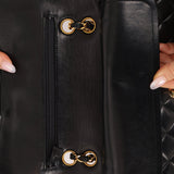 Chanel 1990 Lambskin Small Classic Double Flap Bag 24K GP - FashioNica