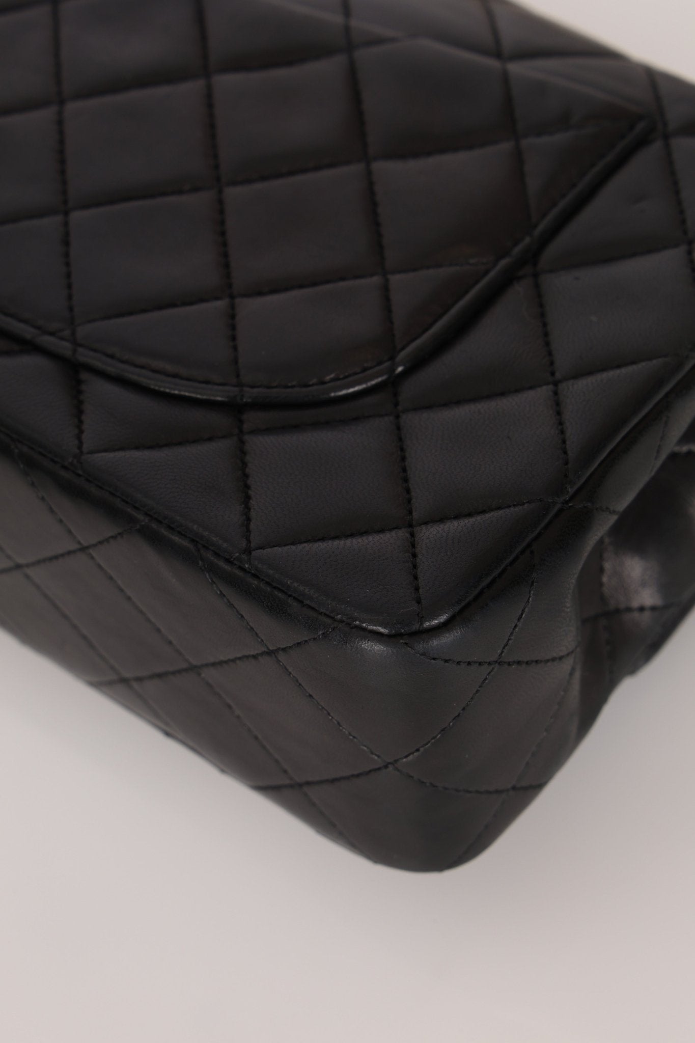 Chanel 1990 Lambskin Small Classic Double Flap Bag 24K GP - FashioNica