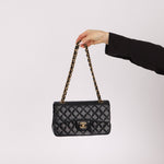 Chanel 1990 Lambskin Small Classic Double Flap Bag 24K GP - FashioNica