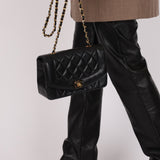 Chanel 1990 Lambskin Small Diana Bag 24K GP - FashioNica